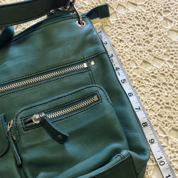 Soft Teal Fossil Crossbody Bag - Picture 10 of 11